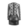Subblime - 955601 Robe À Manches Longues Avec Dentelle Noire L/Xl